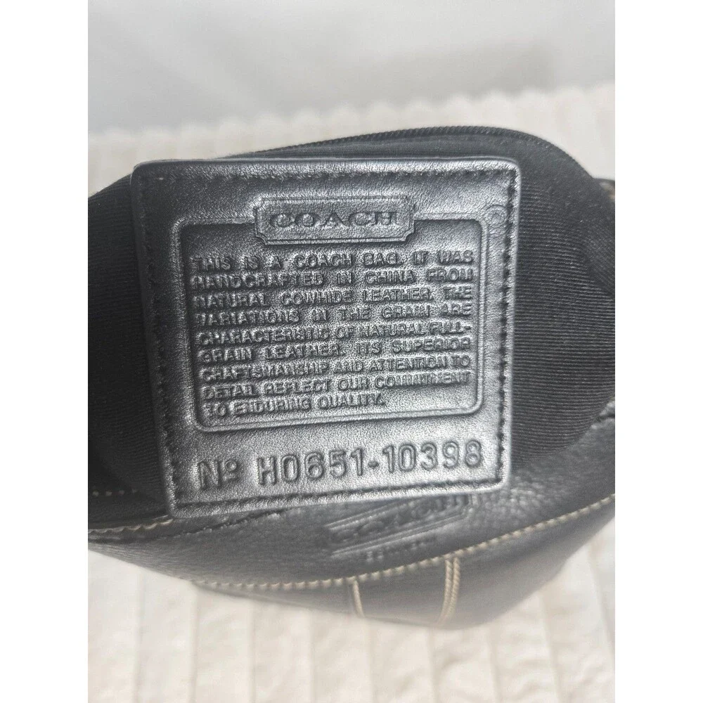 Rare Vintage Coach Heritage Web Leather Sling Bag-Black